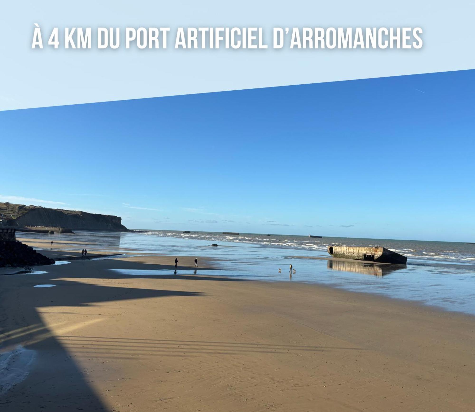 Les Dunes, Maison Neuve 8 P Bien Equipee Jardin Clos, Parking, Garage A 850 M De La Plage Et Centre Bourg, Sur Plages Du Debarquement Pres Arromanches Et Bayeux Asnelles Esterno foto