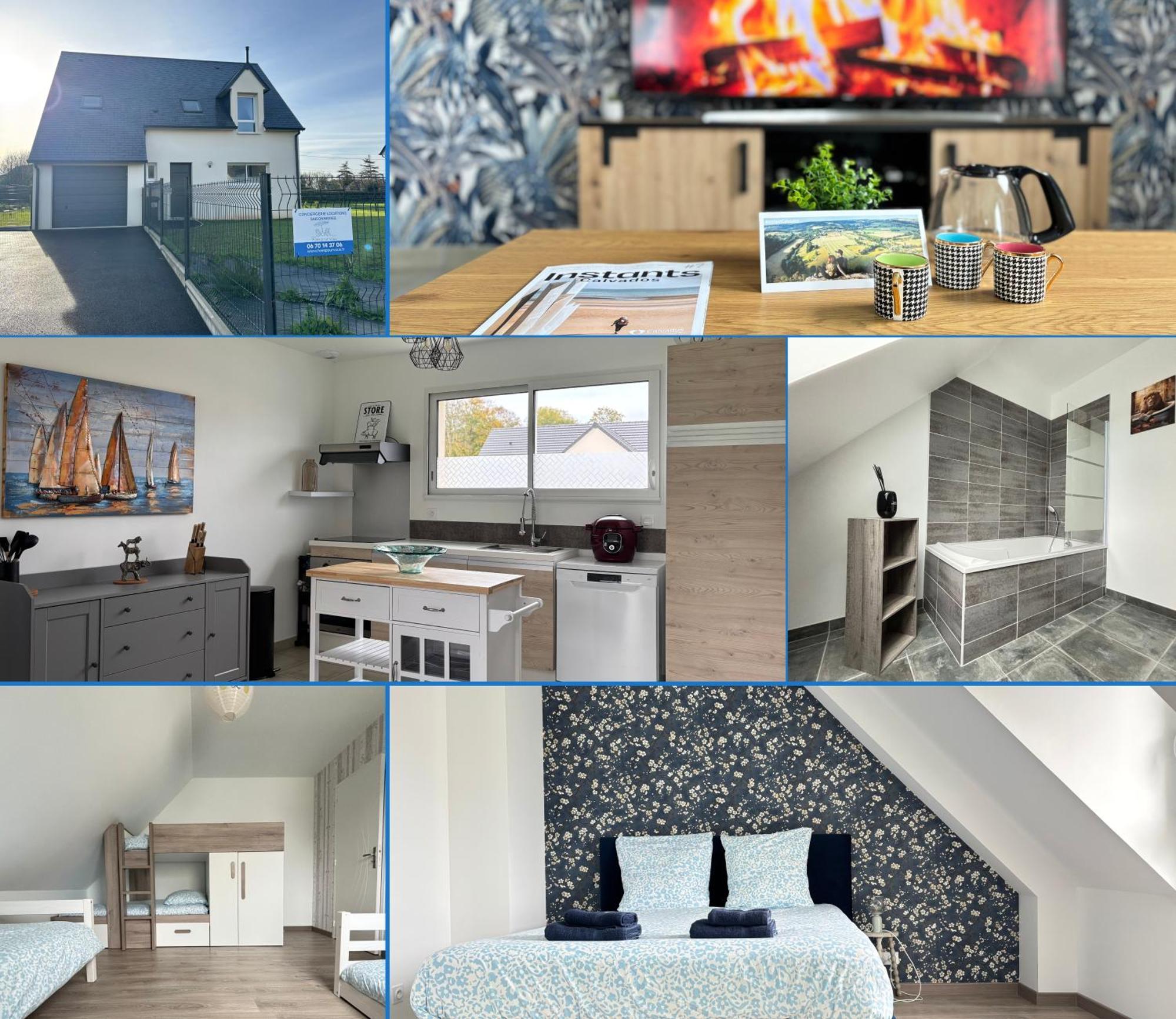 Les Dunes, Maison Neuve 8 P Bien Equipee Jardin Clos, Parking, Garage A 850 M De La Plage Et Centre Bourg, Sur Plages Du Debarquement Pres Arromanches Et Bayeux Asnelles Esterno foto
