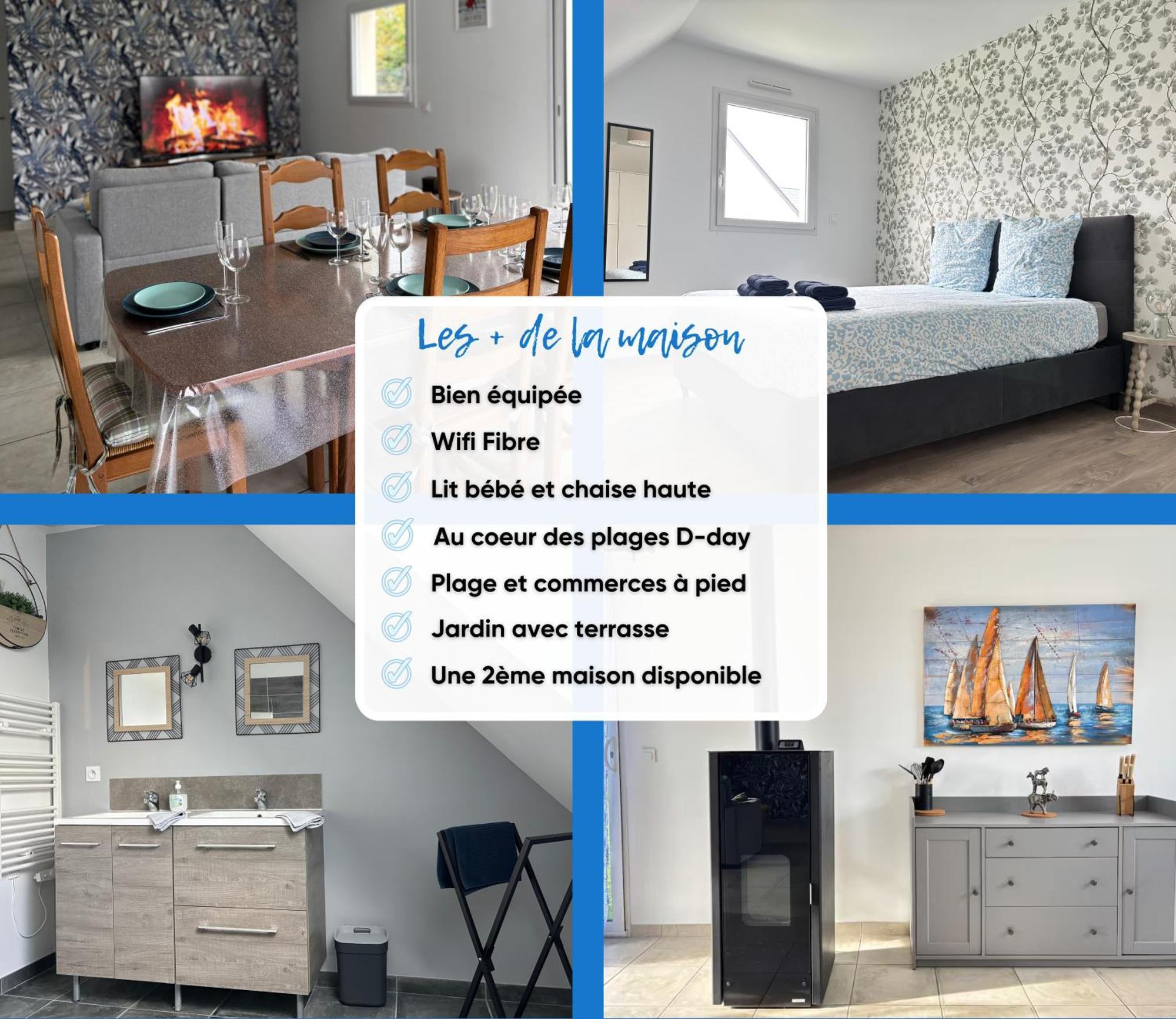 Les Dunes, Maison Neuve 8 P Bien Equipee Jardin Clos, Parking, Garage A 850 M De La Plage Et Centre Bourg, Sur Plages Du Debarquement Pres Arromanches Et Bayeux Asnelles Esterno foto